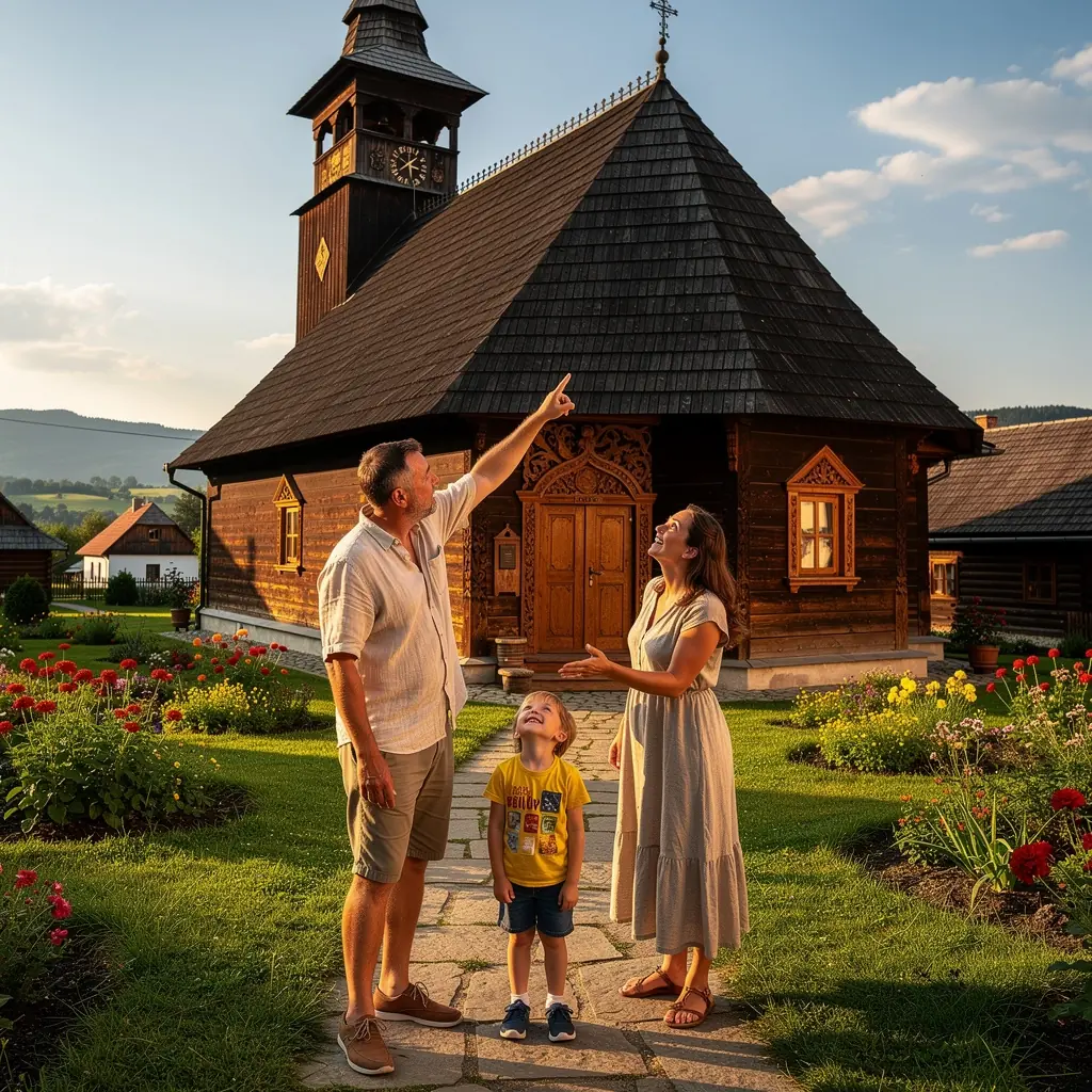 An informative infographic illustrating peak travel times and recommended scheduling for summer trips in Slovakia.