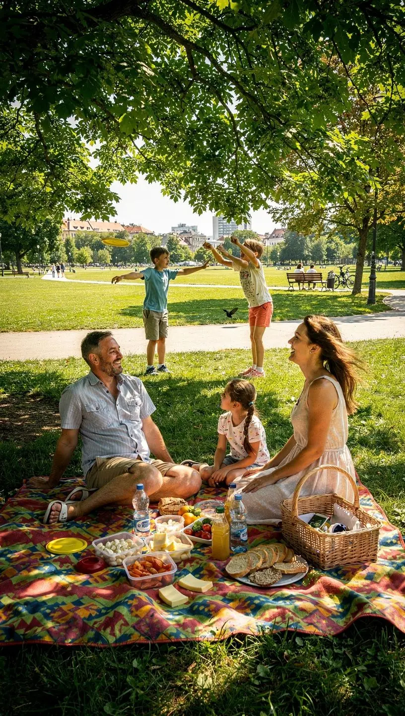A captivating sunset view over the Slovak mountains, perfect for summer evening adventures and relaxation.